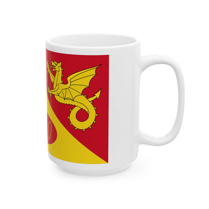 Drapeau de Craig y Dorth Royaume-Uni - Tasse à café blanche