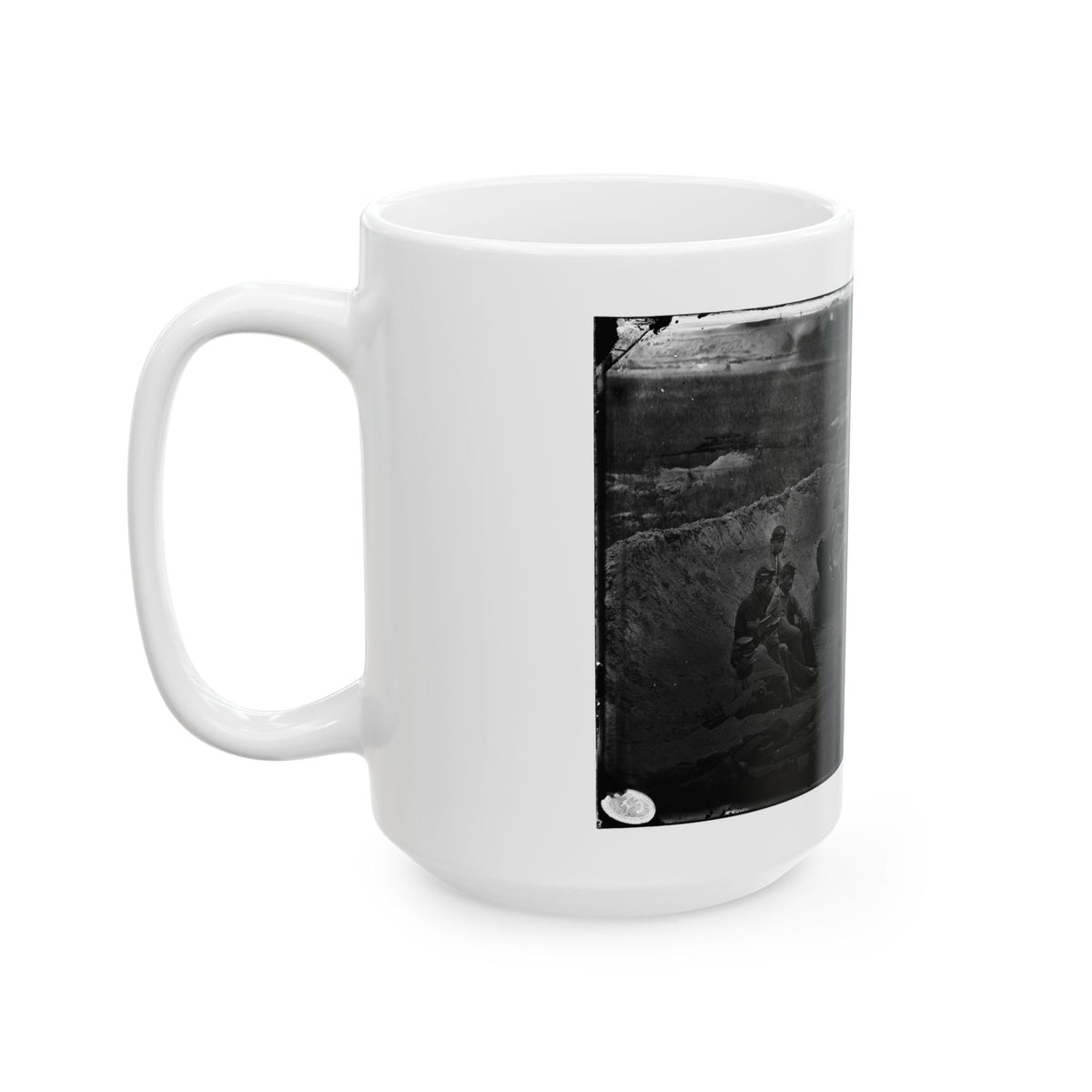 Morris Island, South Carolina. Full Sap (U.S. Civil War) White Coffee Mug