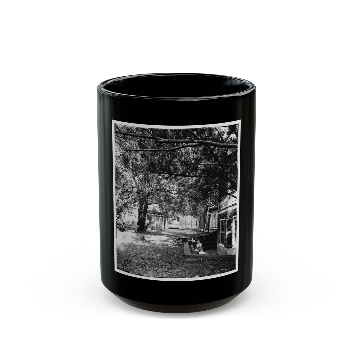 Backyard (U.S. Civil War) Black Coffee Mug