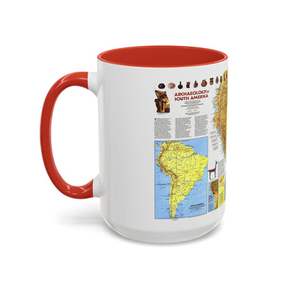 South America - Archaeology (1982) (Map) Accent Coffee Mug