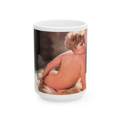 Kim Novak #253 (Vintage Female Icon) White Coffee Mug-15oz-Go Mug Yourself