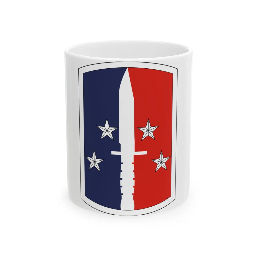 189th Infantry Brigade (U.S. Army) White Coffee Mug-11oz-Go Mug Yourself