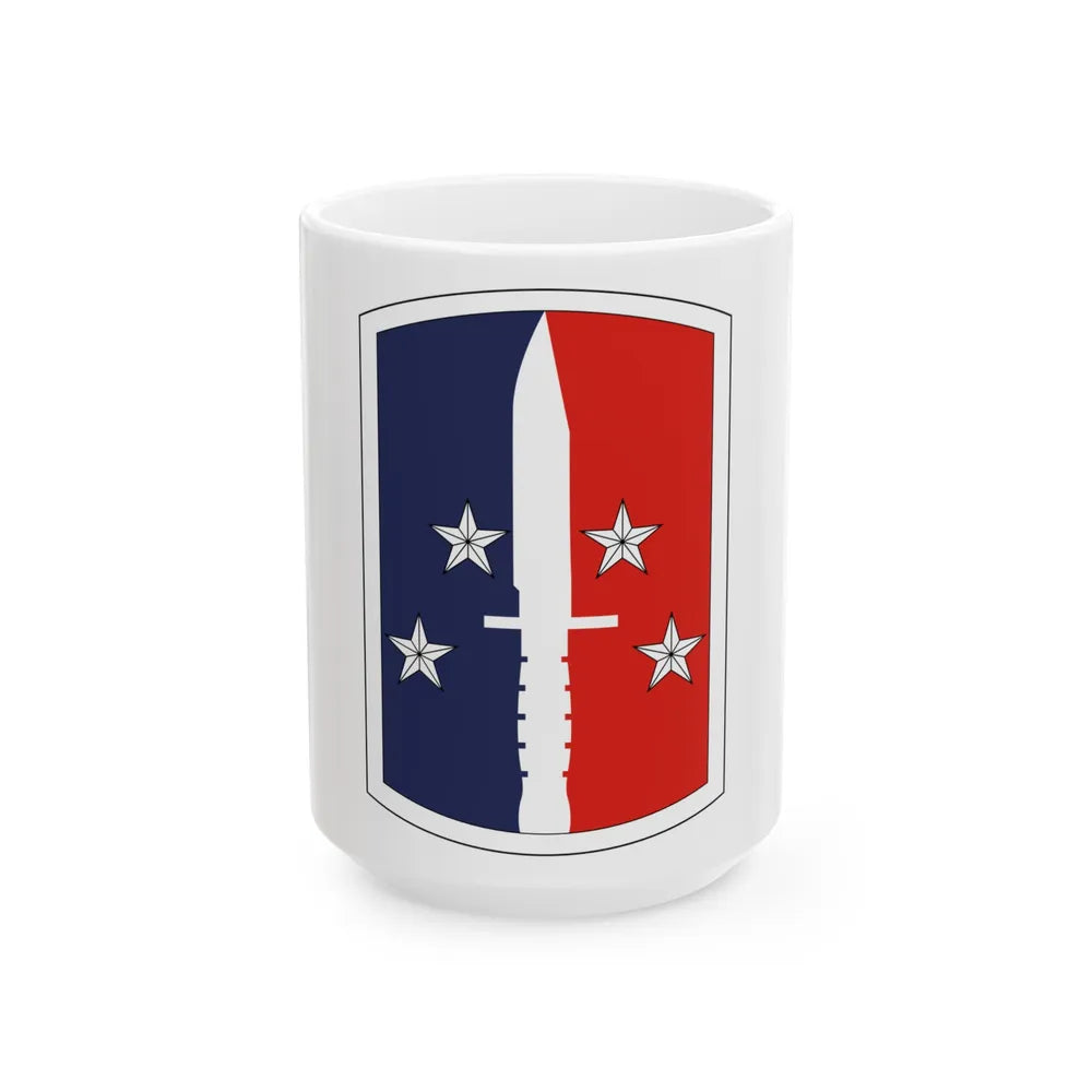 189th Infantry Brigade (U.S. Army) White Coffee Mug-15oz-Go Mug Yourself