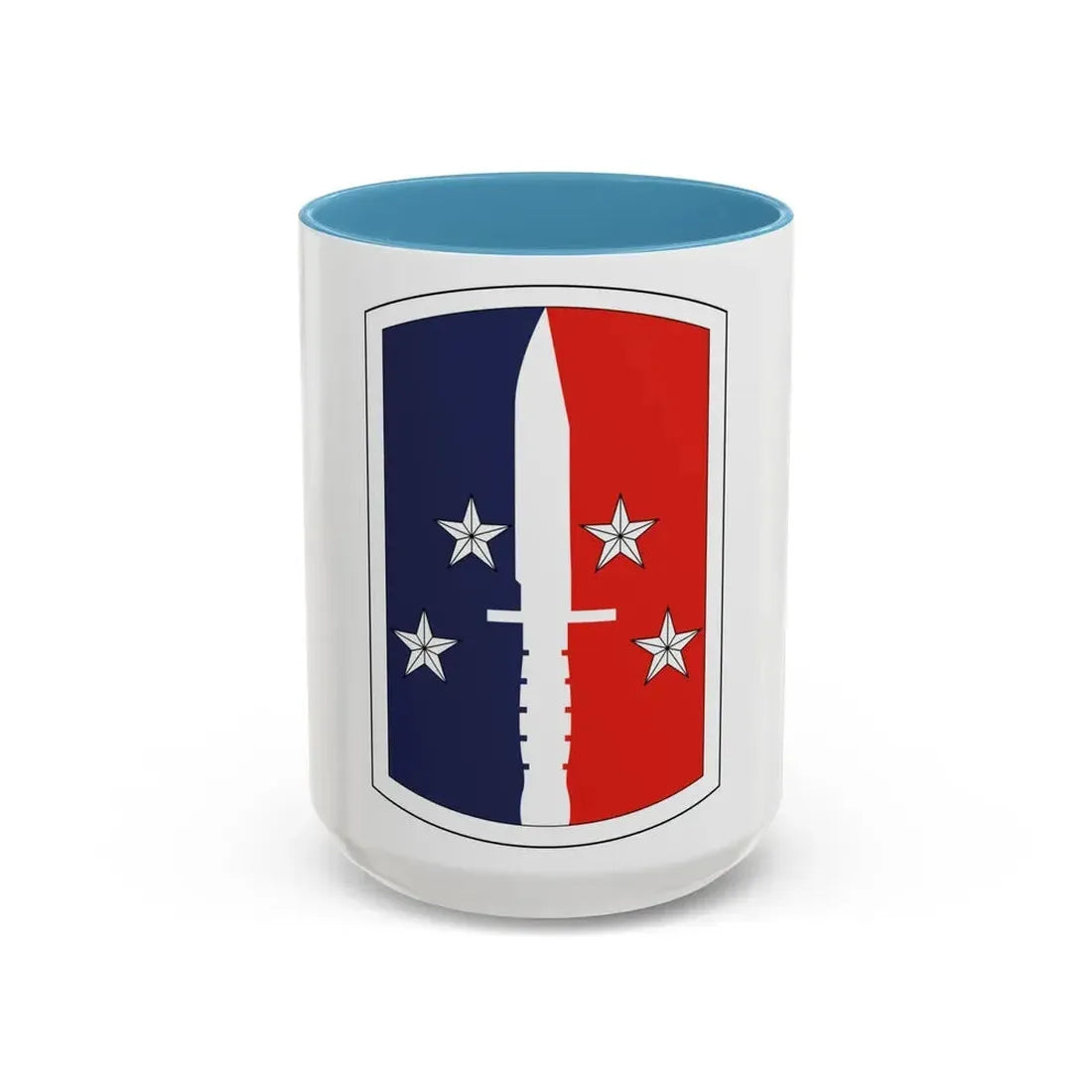 189th Infantry Brigade (U.S. Army) Accent Coffee Mug 15oz Light Blue - Go Mug Yourself