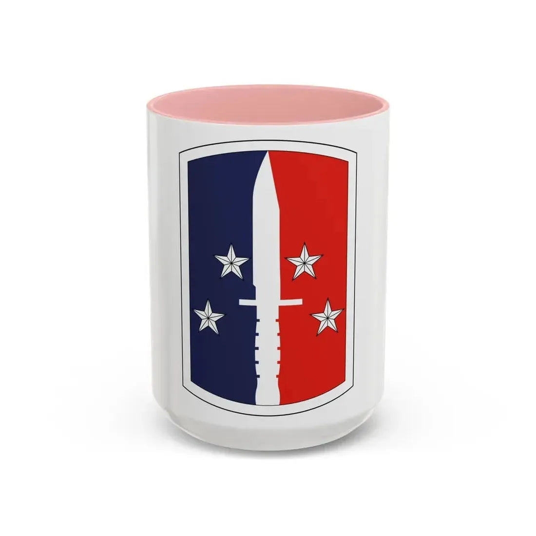 189th Infantry Brigade (U.S. Army) Accent Coffee Mug 15oz Pink - Go Mug Yourself