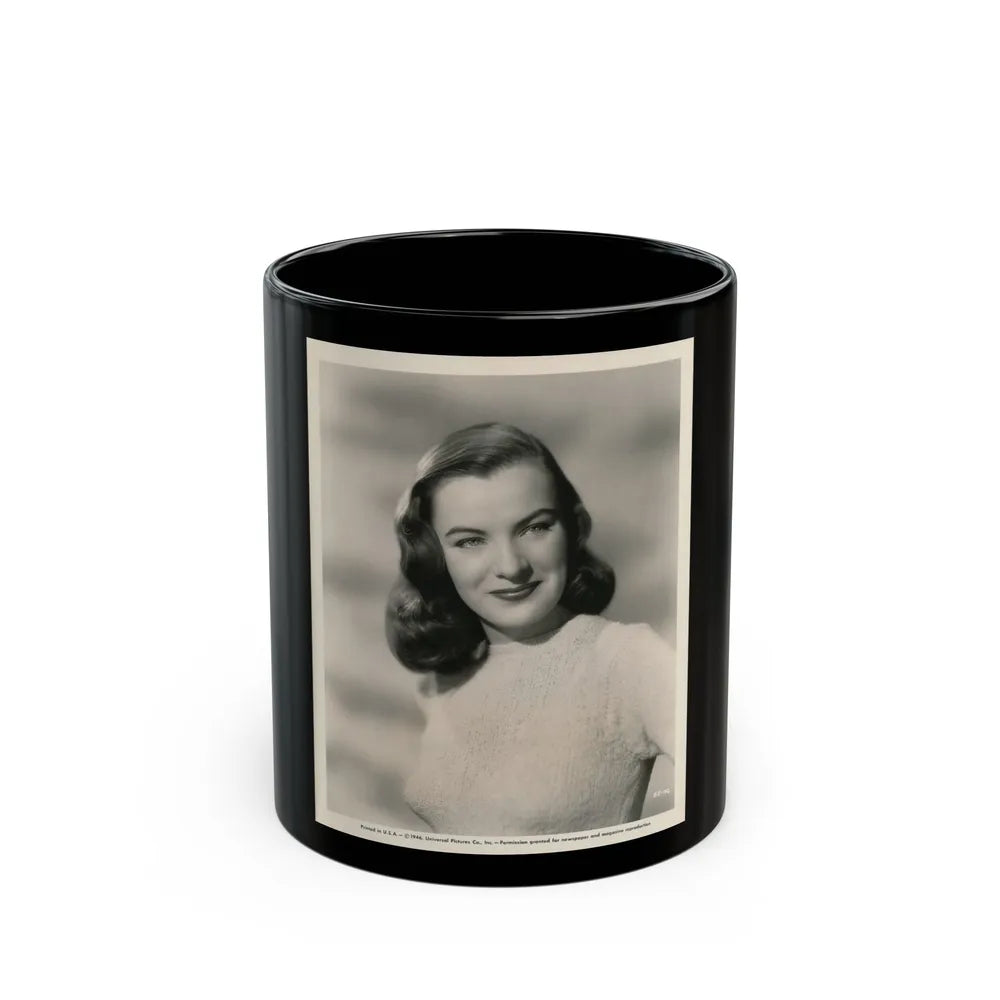 Ella Raines #183 (Vintage Female Icon) Black Coffee Mug-11oz-Go Mug Yourself