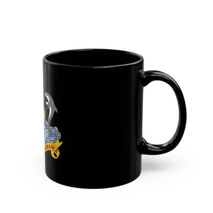 Coat of arms of Anguilla 1967-1980 - Black Coffee Mug-Go Mug Yourself