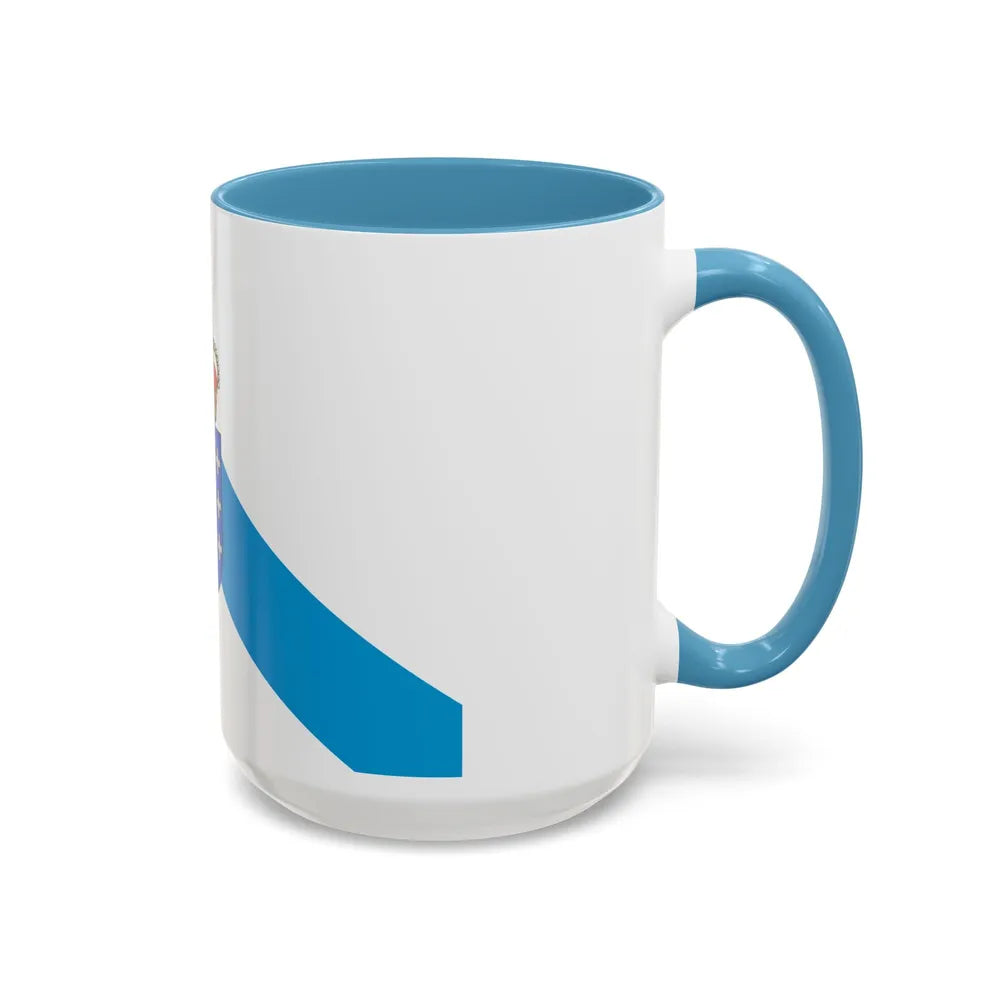 Flag of Galicia Spain - Accent Coffee Mug-Go Mug Yourself