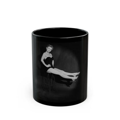 Carol Ohmart #30 (Vintage Female Icon) Black Coffee Mug-11oz-Go Mug Yourself