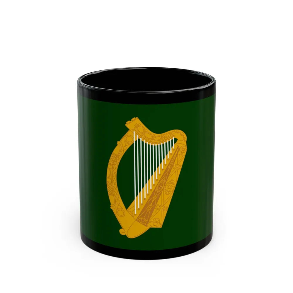 Flag of Leinster Ireland - Black Coffee Mug-11oz-Go Mug Yourself