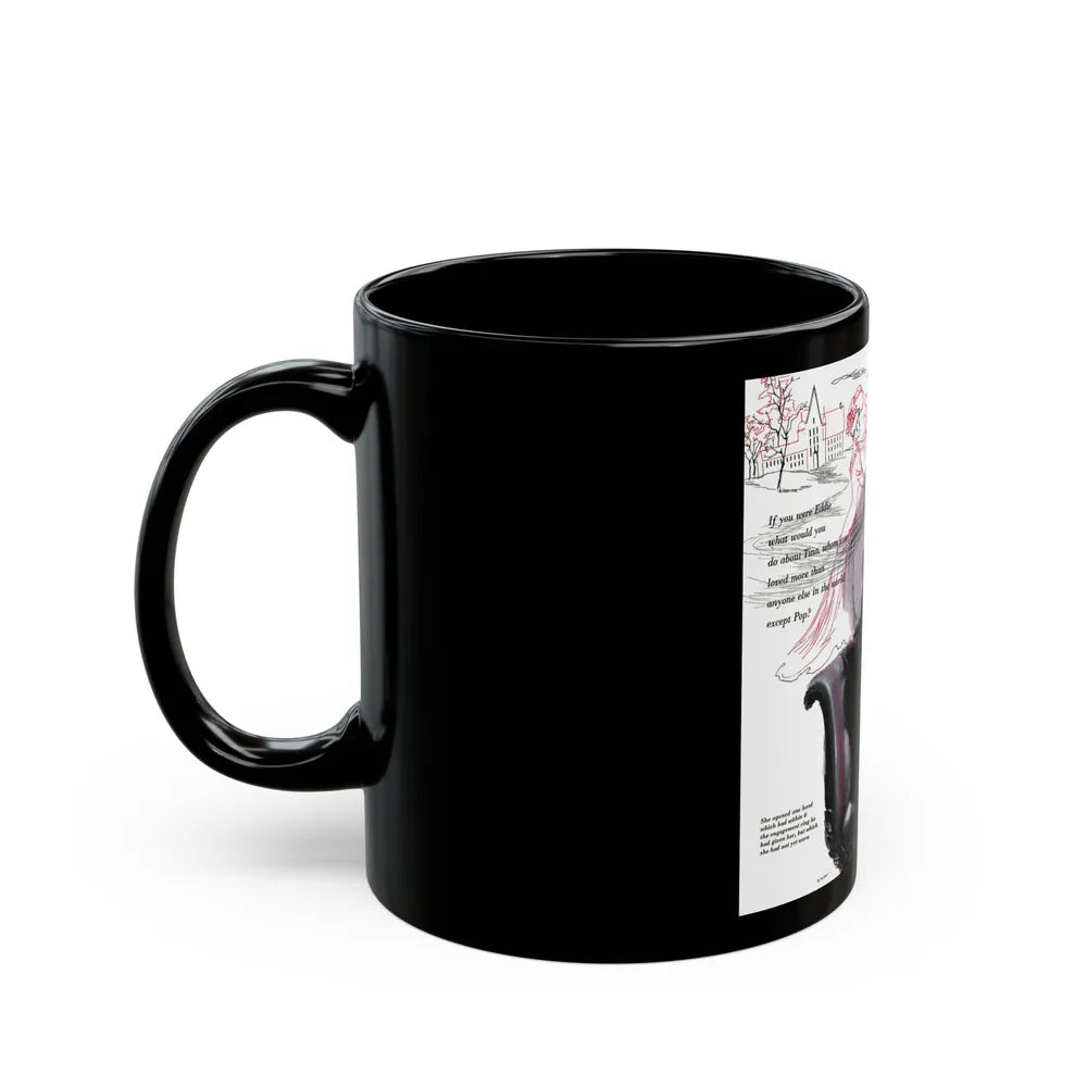 Double Engagement, Woman's Day, January 1947 - Black Coffee Mug-Go Mug Yourself