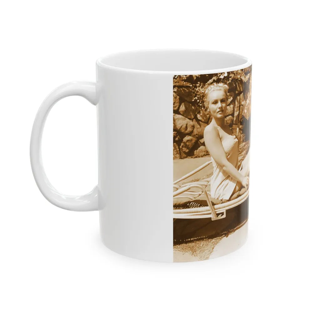 Julie Newmar #246 (Vintage Female Icon) White Coffee Mug-Go Mug Yourself