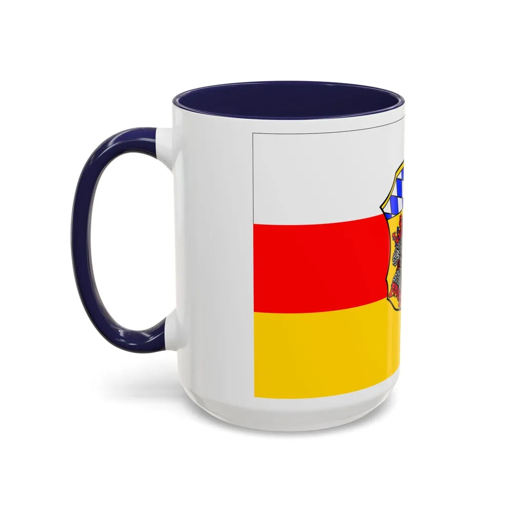 Flag of Freising Germany - Accent Coffee Mug-Go Mug Yourself