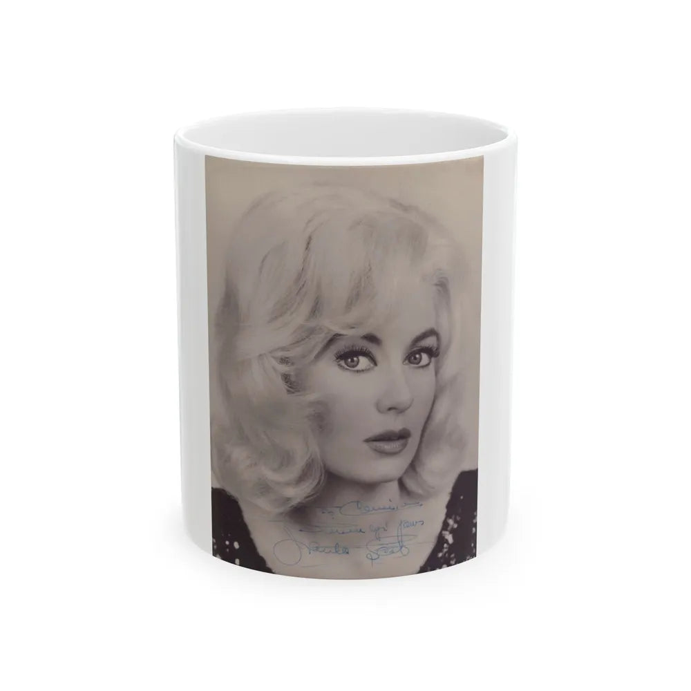 Janette Scott #48 (Vintage Female Icon) White Coffee Mug-11oz-Go Mug Yourself