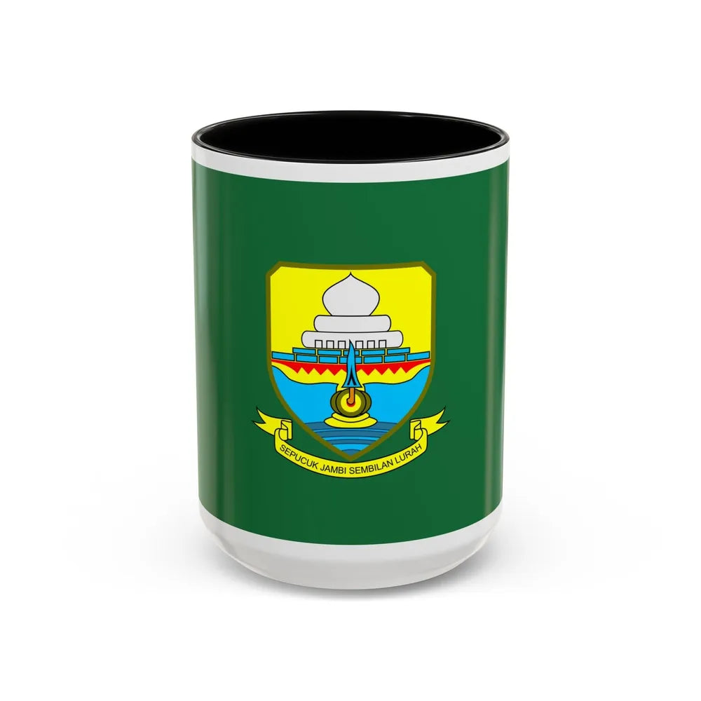 Flag of Jambi Indonesia - Accent Coffee Mug-15oz-Black-Go Mug Yourself