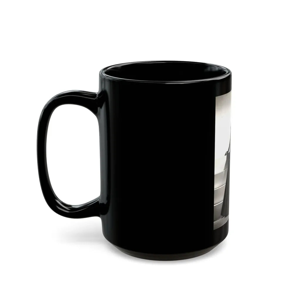 Cathy Downs #47 (Vintage Female Icon) Black Coffee Mug-Go Mug Yourself