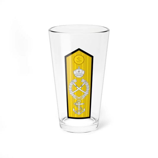 18.RNO FADM Sleeve (Oman) (Military Rank) Pint Glass 16oz 16oz - Go Mug Yourself