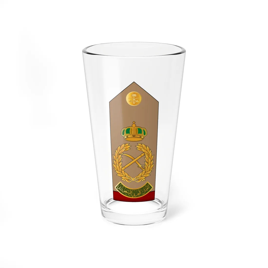 18.RSA FM (Saudi Arabia) (Military Rank) Pint Glass 16oz 16oz - Go Mug Yourself