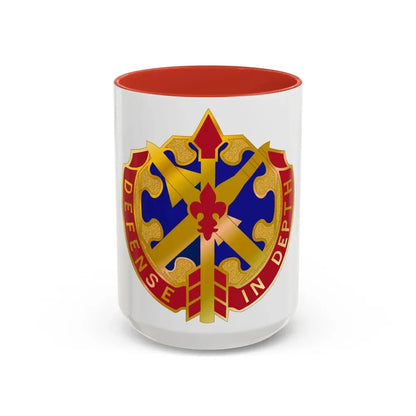 18th Air Defense Artillery Group (U.S. Army) Accent Coffee Mug 15oz Red - Go Mug Yourself