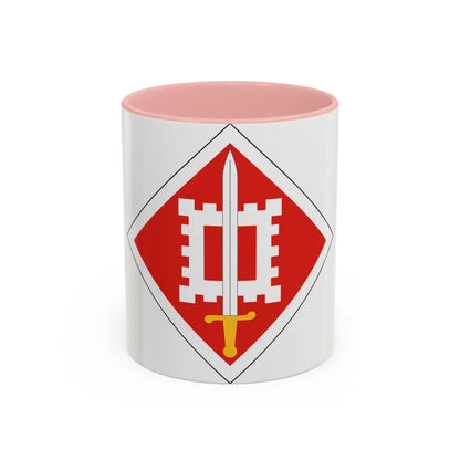 18th Engineer Brigade (U.S. Army) Accent Coffee Mug-11oz-Pink-Go Mug Yourself