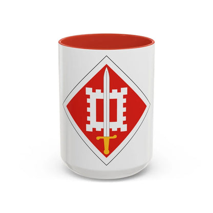 18th Engineer Brigade (U.S. Army) Accent Coffee Mug-15oz-Red-Go Mug Yourself