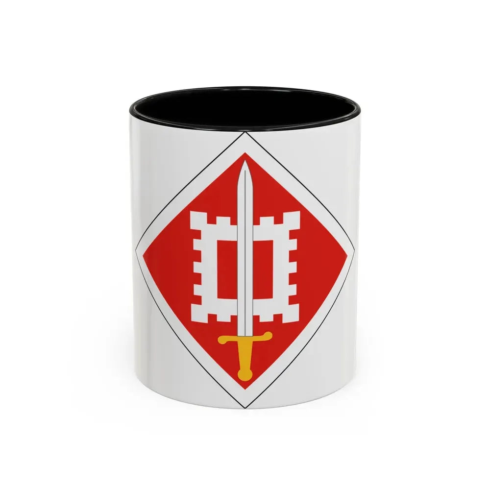 18th Engineer Brigade (U.S. Army) Accent Coffee Mug 11oz Black - Go Mug Yourself