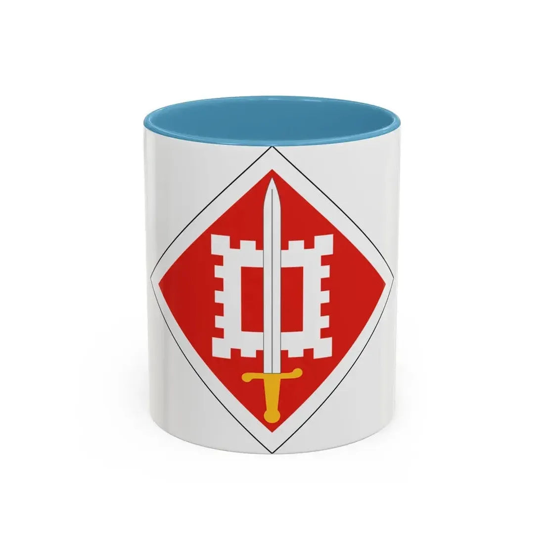 18th Engineer Brigade (U.S. Army) Accent Coffee Mug 11oz Light Blue - Go Mug Yourself