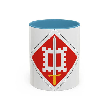 18th Engineer Brigade (U.S. Army) Accent Coffee Mug 11oz Light Blue - Go Mug Yourself
