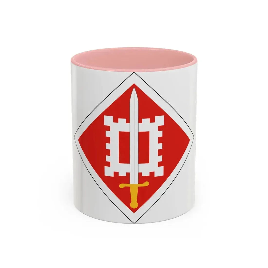 18th Engineer Brigade (U.S. Army) Accent Coffee Mug 11oz Pink - Go Mug Yourself