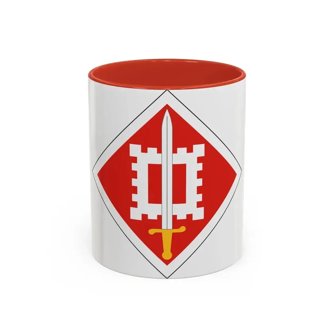 18th Engineer Brigade (U.S. Army) Accent Coffee Mug 11oz Red - Go Mug Yourself