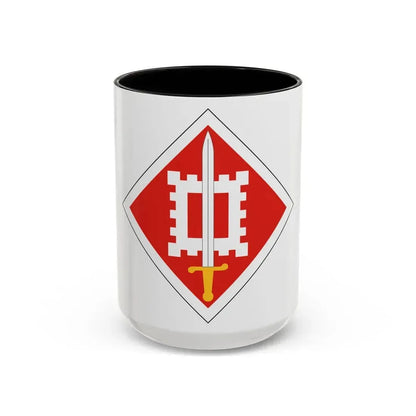 18th Engineer Brigade (U.S. Army) Accent Coffee Mug 15oz Black - Go Mug Yourself