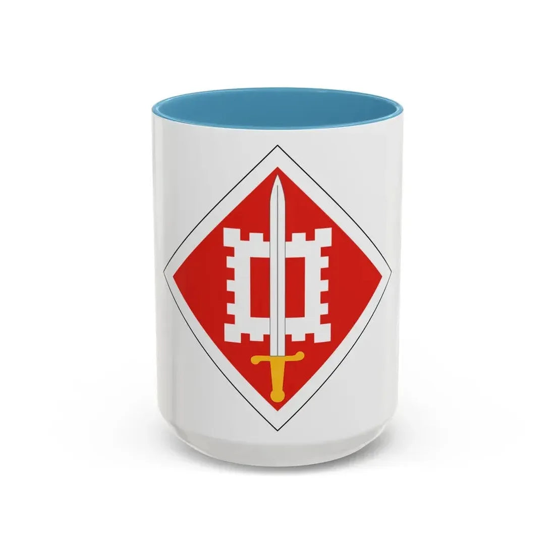 18th Engineer Brigade (U.S. Army) Accent Coffee Mug 15oz Light Blue - Go Mug Yourself
