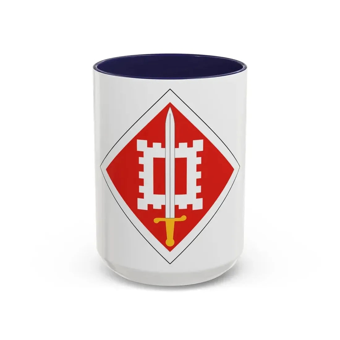 18th Engineer Brigade (U.S. Army) Accent Coffee Mug 15oz Navy - Go Mug Yourself