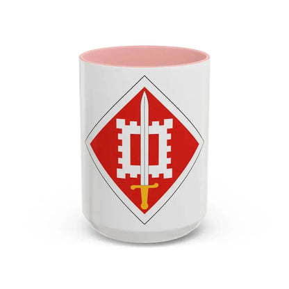 18th Engineer Brigade (U.S. Army) Accent Coffee Mug 15oz Pink - Go Mug Yourself
