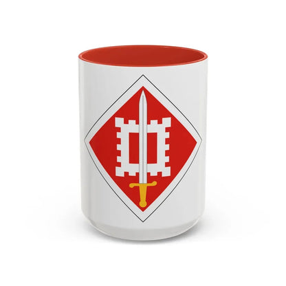 18th Engineer Brigade (U.S. Army) Accent Coffee Mug 15oz Red - Go Mug Yourself
