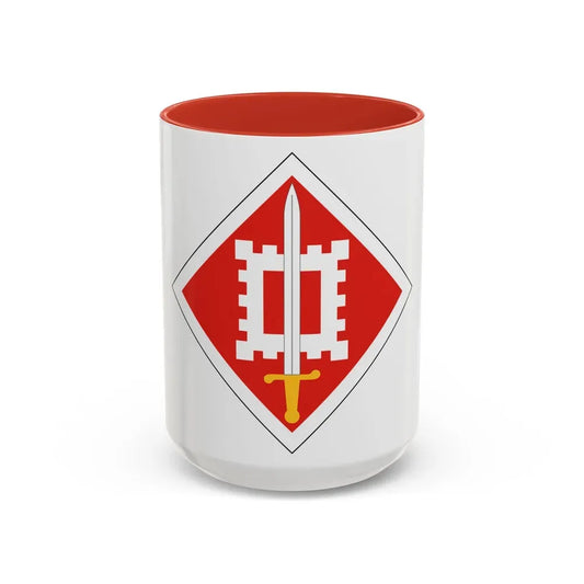 18th Engineer Brigade (U.S. Army) Accent Coffee Mug 15oz Red - Go Mug Yourself