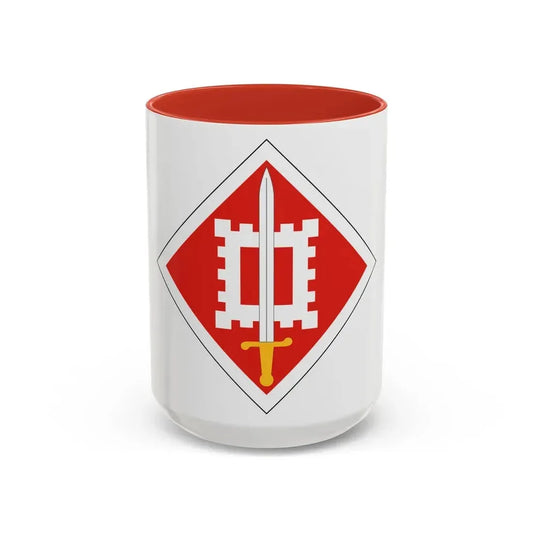 18th Engineer Brigade (U.S. Army) Accent Coffee Mug 15oz Red - Go Mug Yourself