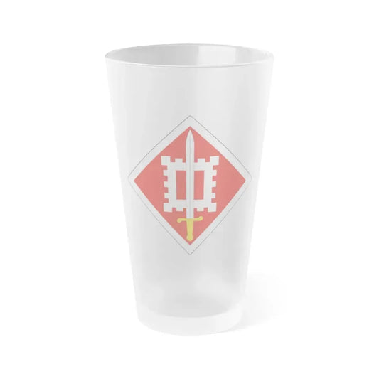 18th Engineer Brigade (U.S. Army) Frosted Pint Glass 16oz Default Title - Go Mug Yourself