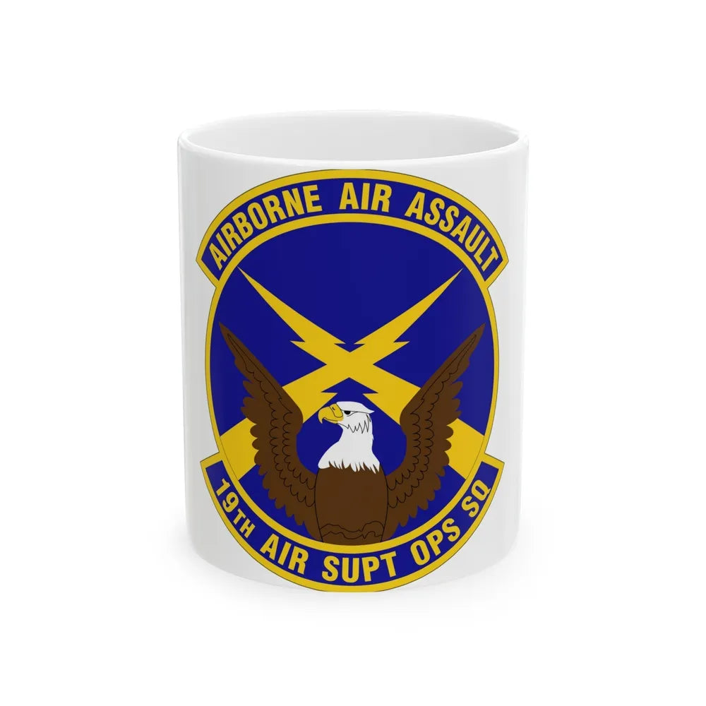 19 Air Support Operations Squadron ACC (U.S. Air Force) White Coffee Mug-11oz-Go Mug Yourself