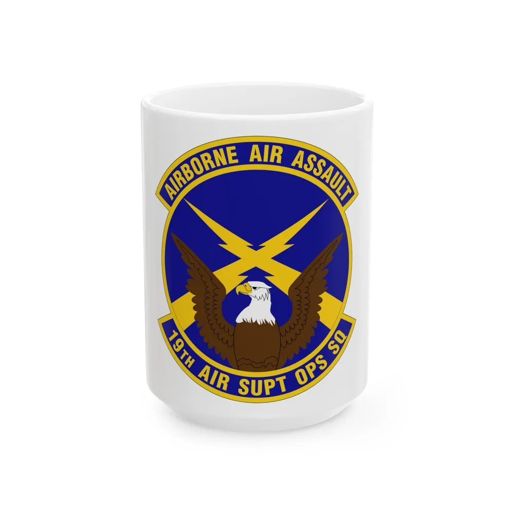 19 Air Support Operations Squadron ACC (U.S. Air Force) White Coffee Mug-15oz-Go Mug Yourself