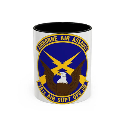 19 Air Support Operations Squadron ACC (U.S. Air Force) Accent Coffee Mug 11oz Black - Go Mug Yourself