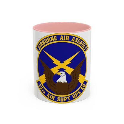 19 Air Support Operations Squadron ACC (U.S. Air Force) Accent Coffee Mug 11oz Pink - Go Mug Yourself