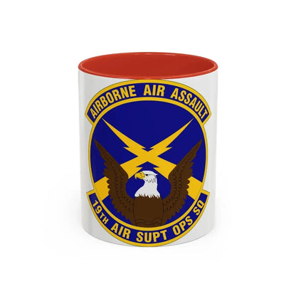 19 Air Support Operations Squadron ACC (U.S. Air Force) Accent Coffee Mug 11oz Red - Go Mug Yourself