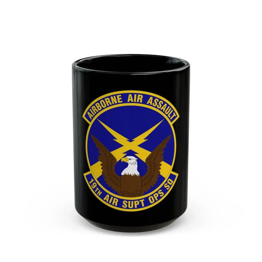 19 Air Support Operations Squadron ACC (U.S. Air Force) Black Coffee Mug 15oz - Go Mug Yourself