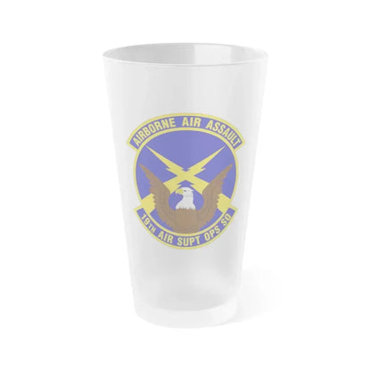 19 Air Support Operations Squadron ACC (U.S. Air Force) Frosted Pint Glass 16oz Default Title - Go Mug Yourself