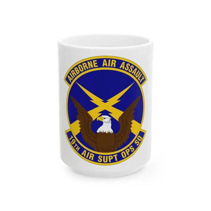 19 Air Support Operations Squadron ACC (U.S. Air Force) White Coffee Mug 15oz - Go Mug Yourself