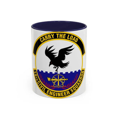 19 Civil Engineer Squadron AMC (U.S. Air Force) Accent Coffee Mug 11oz Navy - Go Mug Yourself