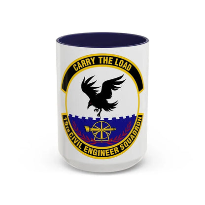 19 Civil Engineer Squadron AMC (U.S. Air Force) Accent Coffee Mug 15oz Navy - Go Mug Yourself