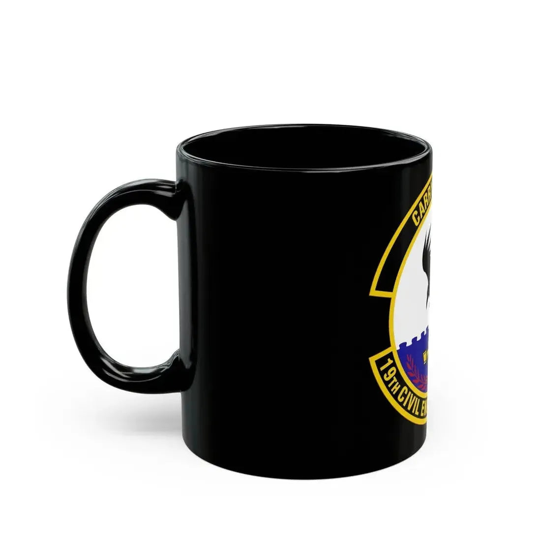 19 Civil Engineer Squadron AMC (U.S. Air Force) Black Coffee Mug - Go Mug Yourself