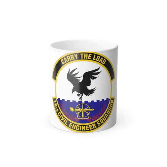 19 Civil Engineer Squadron AMC (U.S. Air Force) Color Changing Coffee Mug 11oz - Go Mug Yourself